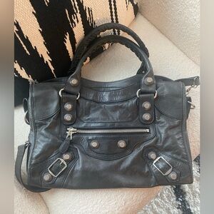 Black Leather Handbag